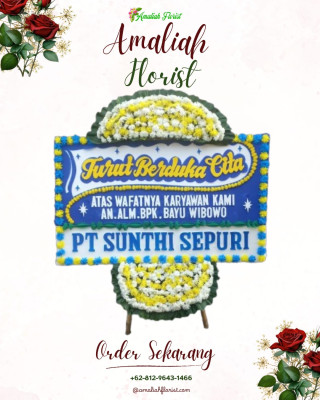 Papan Bunga Duka di Sabungan Sipabangun